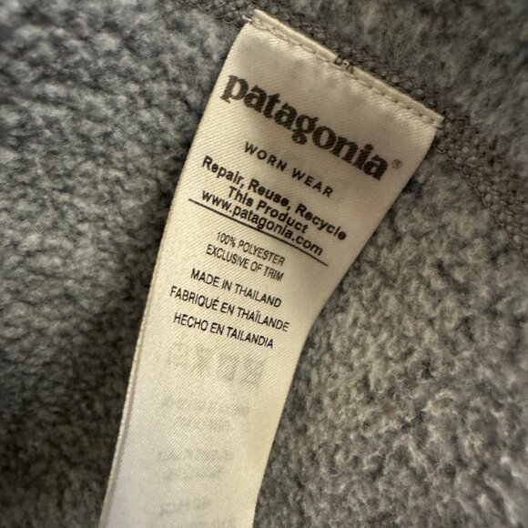 Patagonia Better Sweater Womens Small pullover 1/4 zip jacket gray logo - Picture 7 of 7
